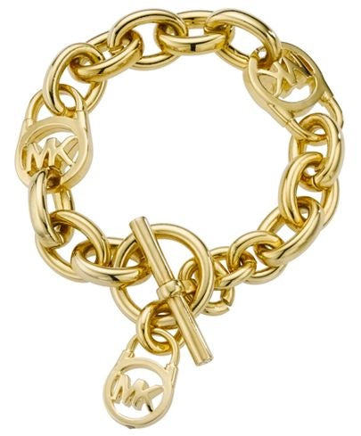 Michael Kors Logo Lock Toggle Bracelet