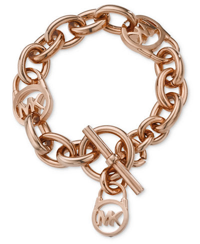 Michael Kors Logo Lock Toggle Bracelet