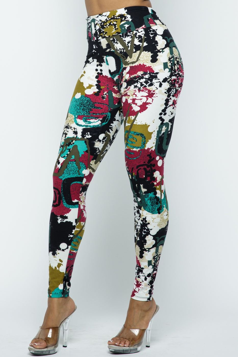 Paint Splattered Graffiti Leggings Steelo And Vogue
