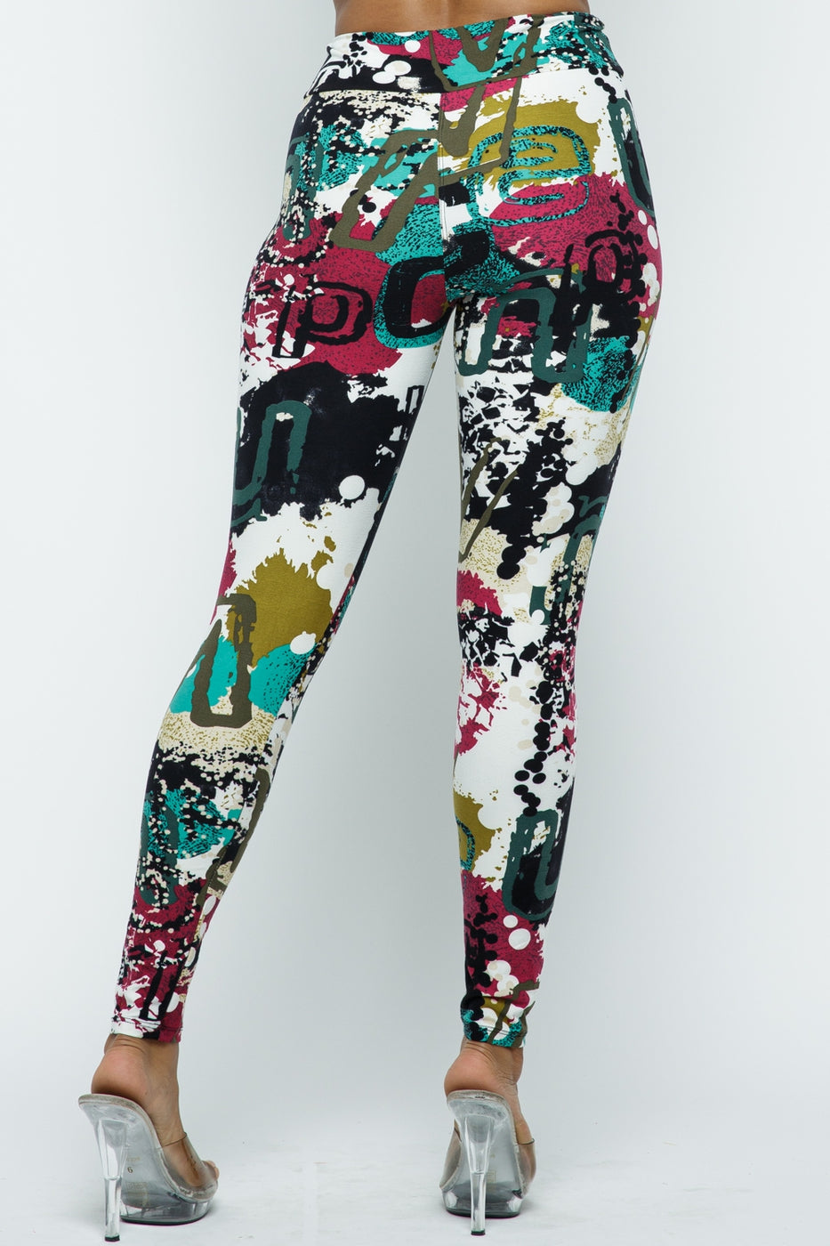 Paint Splattered Graffiti Leggings Steelo And Vogue