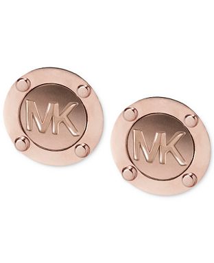 Michael Kors Logo Stud Earrings