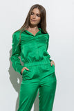 Elastic Waist Satin Jumper